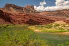 USA-Arizona-Grand Canyon National Park Landscape with cliffs and Colorado River Art Print